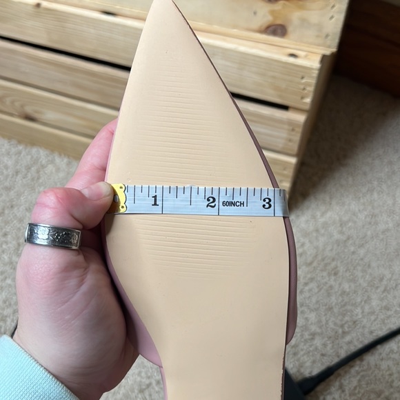 Justfab pointed toe pink flats size 9 - Picture 8 of 9